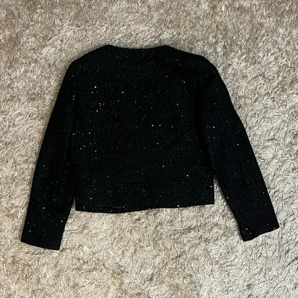 NWT Crew Sequin Tweed Jacket and Mini Skirt Set